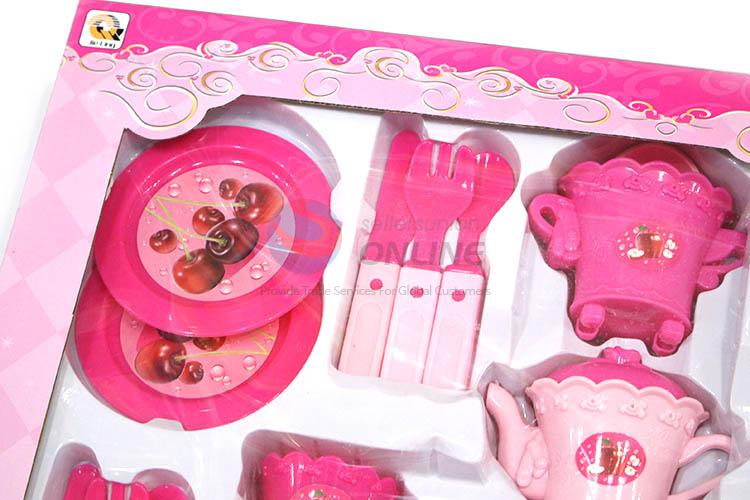 Fashion Style Simulation Tea Set Plastic Kitchen Set Toy For Children