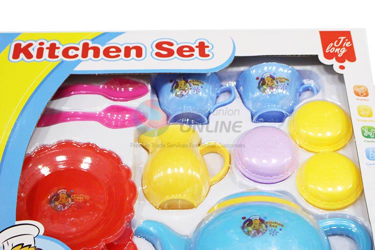 New Arrival Colorful Kitchen Set Toy Simulation Tea Set