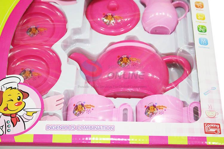 Best Price Colorful Tea Set Plastic Kitchen Set Toy For Children