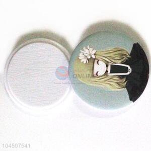 Round Shape Plastic Pocket Mirror