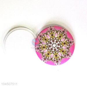 Decorative makeup round pocket mirror