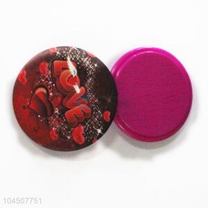 Round shaped plastic pocket mirror