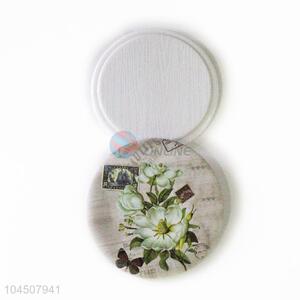 Personalized round mini pocket mirror