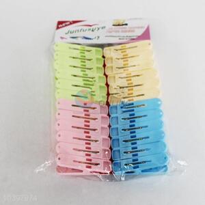 24Pcs Colorful Plastic Clothes Pegs