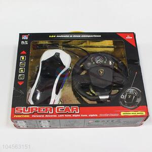 Top Sale Suspension Steering Wheel 1:24 Four-channel LED Car Toy Car With Battery