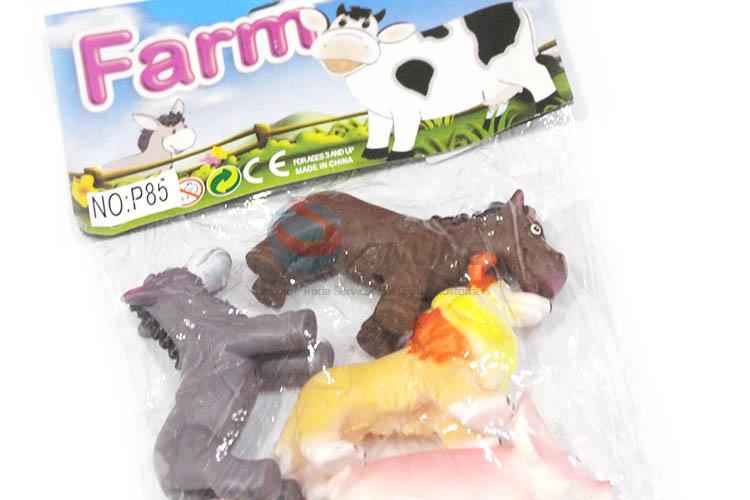 Cute Design Colorful Simulation Farm Animal Toy Set