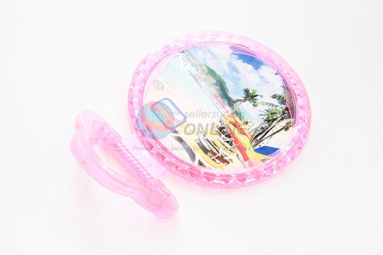 Cosmetic mirror tabletop plastic round mirror