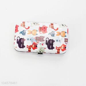 High Quality Cat Pattern Folding Manicure Set 6PCS