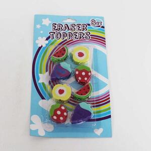 8pc/Set Different Fruits Shaped Eraser