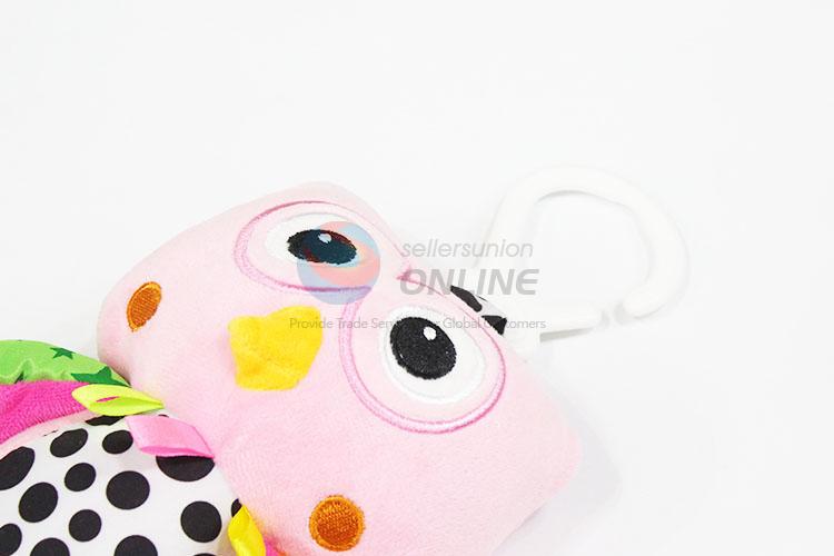 Animal Plush Baby Rattle Owl Teether