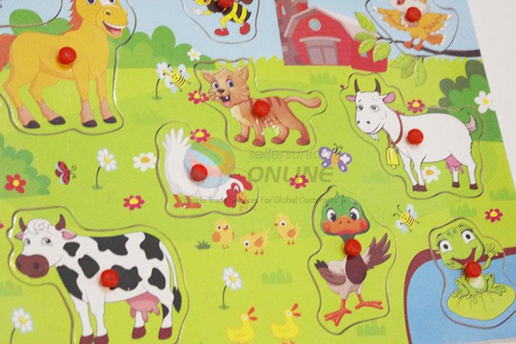 Direct Price Wooden Farm Animals Puzzles Set