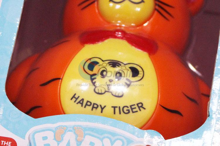 Promotional Gift Plastic Light&Music Baby Trumbler Toy in Tiger Shape