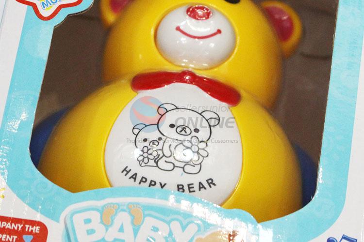 New Arrival Plastic Light&Music Baby Trumbler Toy in Bear Shape