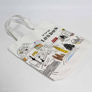 Graffiti Pattern Canvas Shopping Bag