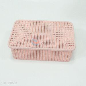 Direct factory utility convenient storage basket with lid