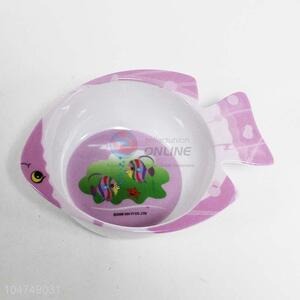 Pretty Cute Kids Use Melamine Bowl in Fish Shape