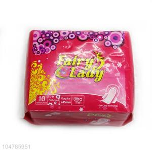 Portable 10 Pcs/Set Women Soft Cotton Sanitary Napkin