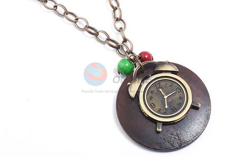 Wholesale custom vintage alloy pendant wooden necklaces