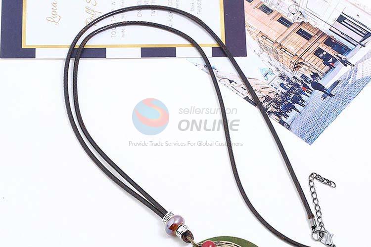 New arrival vintage alloy pendant wooden necklaces