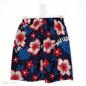 Chinese Factory Man Beach Short Pants Flower Print Short