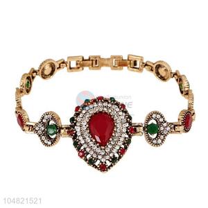 Latest design rhinestone alloy bracelet