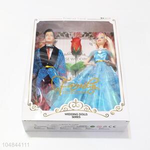 Cartoon 11 Cun Wedding Dress Dolls Couple Educational Toys