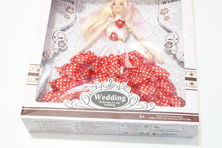 Popular Promotion Kids 11 Cun Wedding Dress Dolls Toys Set