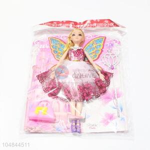 Wholesale Educational Toy 11 Cun Wedding Dress Dolls with Wings and Bag