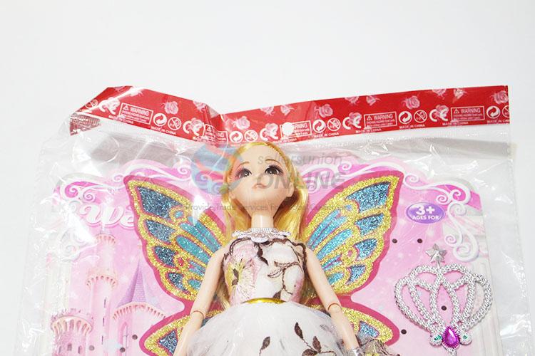 High Sales 11 Cun Wedding Dress Dolls with Wings and Bag for Wholesale