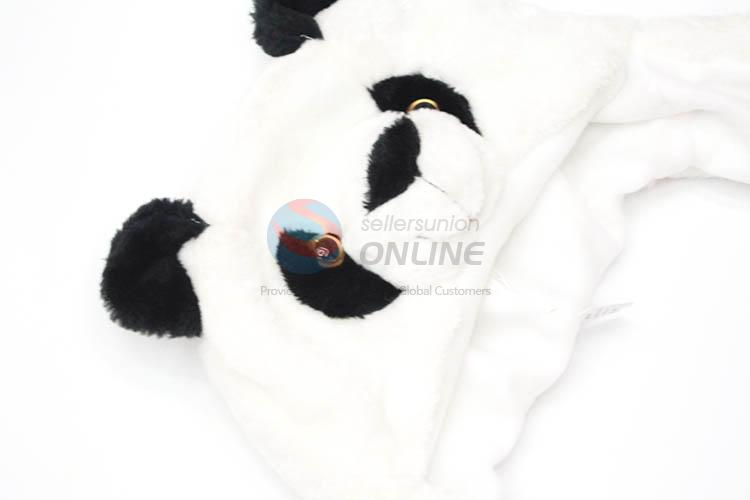 Good Quanlity Cartoon Animal Plush Panda Head Hat With Gloves