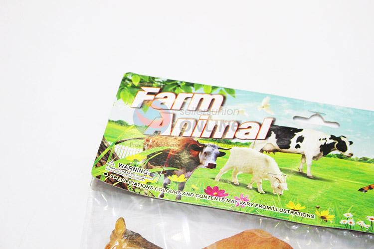 Factory supply plastic farm animals 4pcs