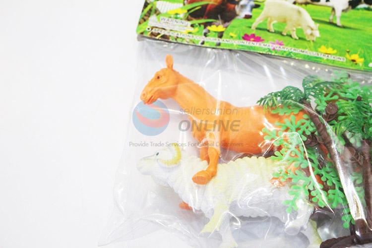 Direct factory plastic farm animals 4pcs