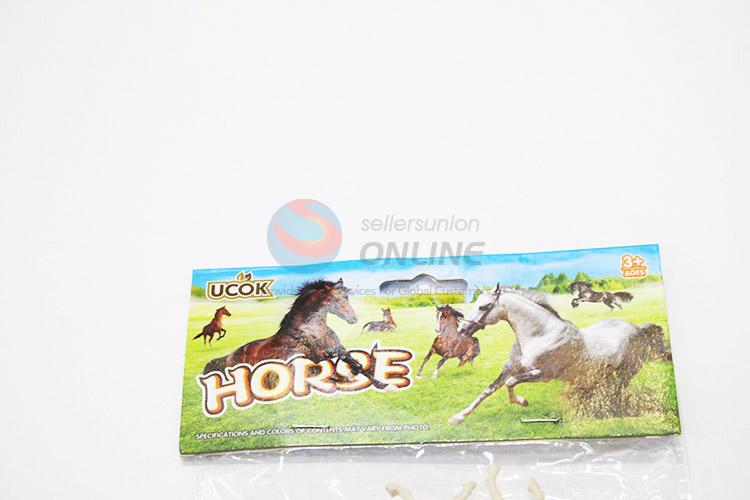 Recent design plastic horse model toy 12pcs