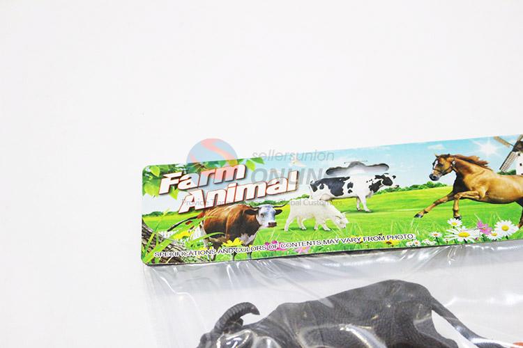 Wholesale cheap plastic farm animals 4pcs