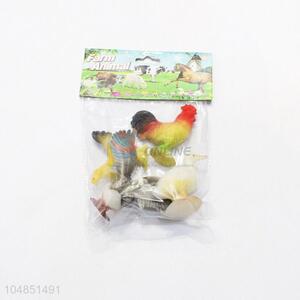 Bottom price plastic farm animals 4pcs