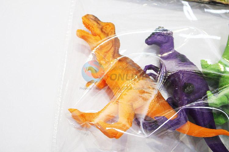 Cheap high quality plastic dinosaur model toy 3pcs