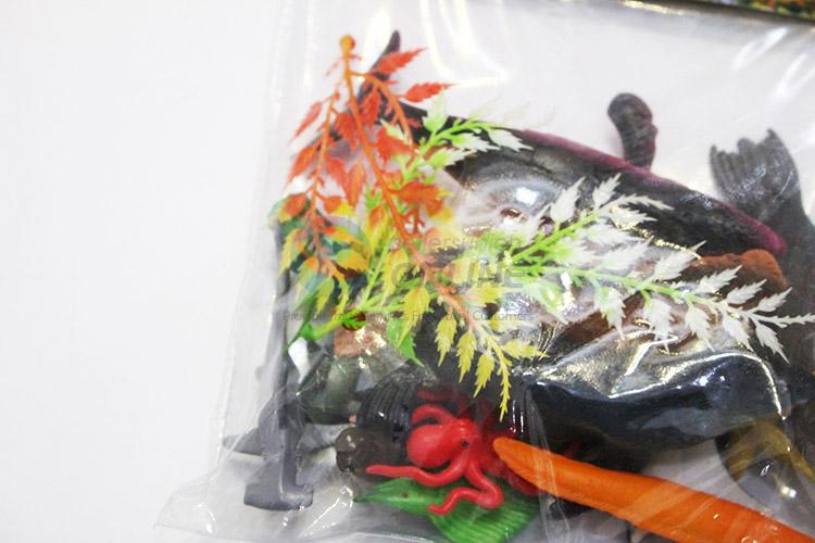 Wholesale cheap plastic sea animals 4pcs