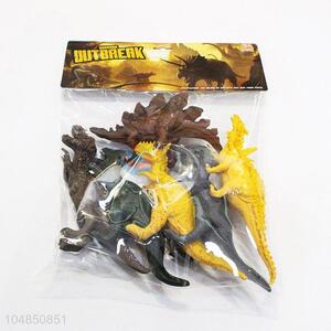 China branded plastic dinosaur model toy 6pcs