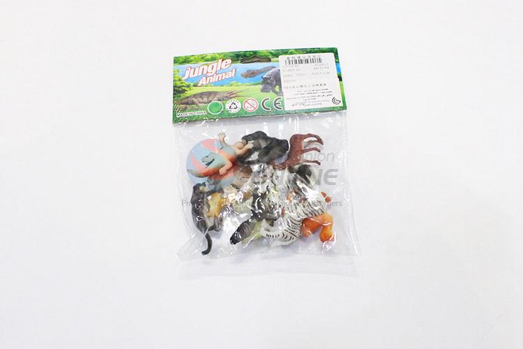 Made in China plastic jungle animal toy 12pcs