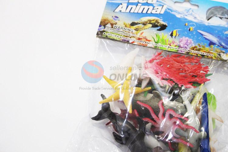 Low price plastic sea animals 18pcs