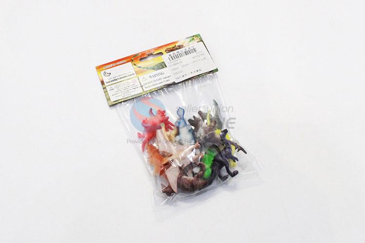 Wholesale new style plastic dinosaur model toy 12pcs