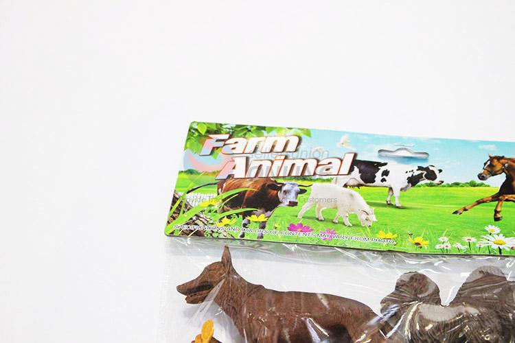 Factory sales plastic farm animals 6pcs