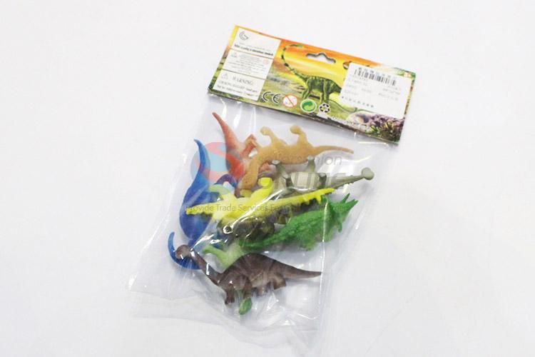 Customized wholesale plastic dinosaur model toy 8pcs