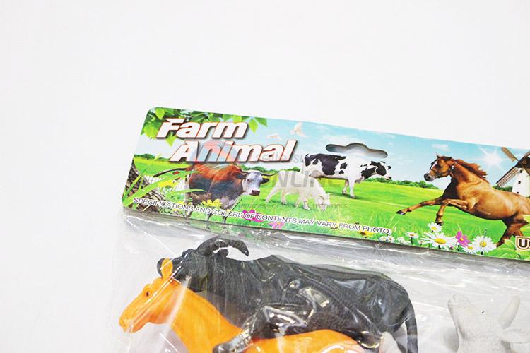 Factory directly sell plastic farm animals 4pcs