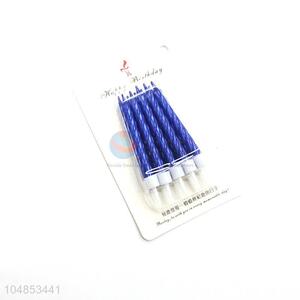 Good quality blue birthday candles