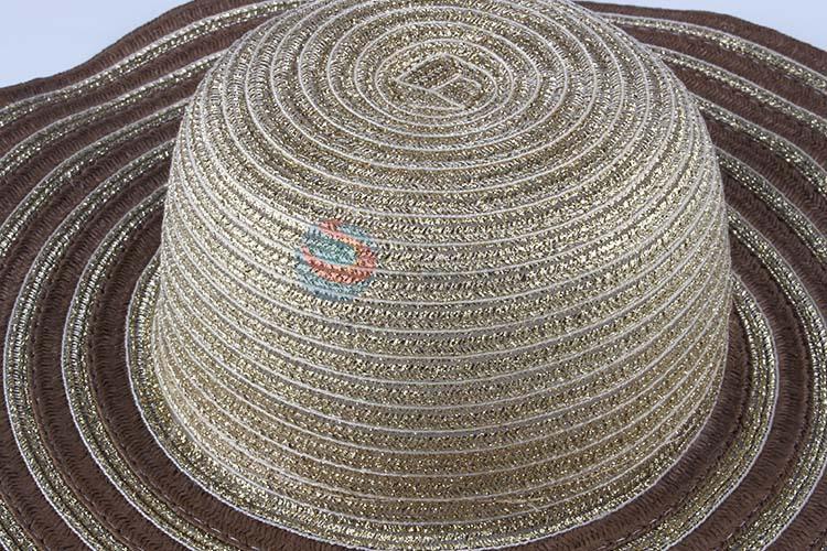 Wholesale Price Big Brim Straw Hat Beach Paper Straw Hat