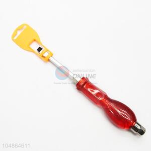 Plastic Handle Slottted Screwdriver with Protective Cover