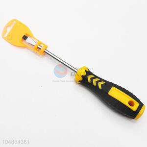 Top Selling Plastic Handle Slottted Screwdriver with Protective Cover