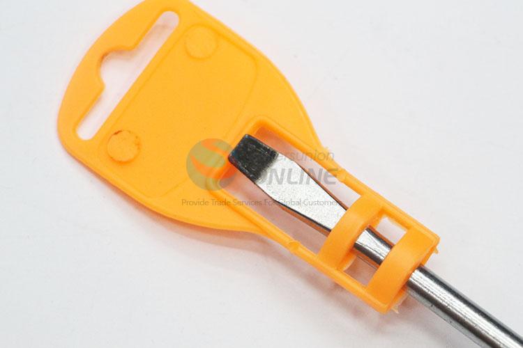 Top Selling Plastic Handle Slottted Screwdriver with Protective Cover