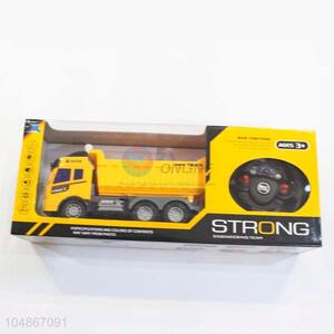 Classical Low Price Yellow Color Remote Control Engineering Vehicle Model Toys